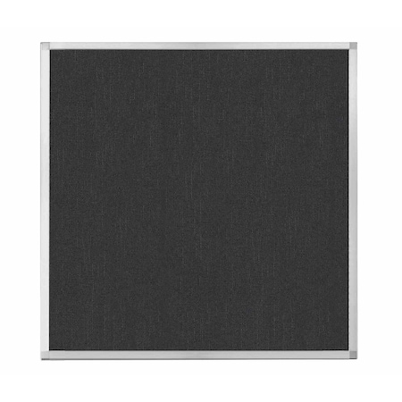Versare Hush Panel Configurable Cubicle Partition 4' x 4' Black Fabric 1850402